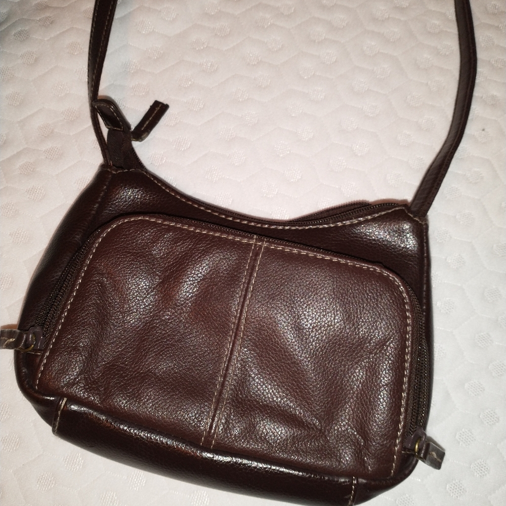 Brown Leather Crossbody Purse